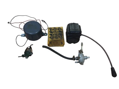 Lot 85 - Collection of Lucas motors, Terry's Aero Valve Springs and other items (1 box).