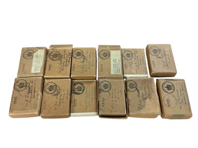 Lot 123 - Collection of twelve original Second World War British campaign medal boxes of issue (empty), (12).
