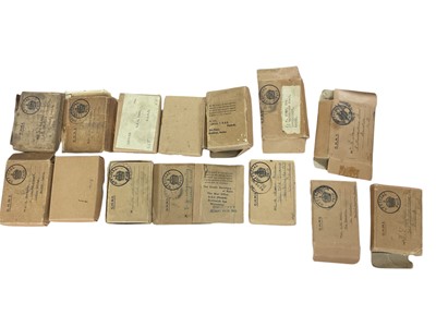 Lot 124 - Collection of sixteen plus original Second World War British campaign cardboard medal boxes of issue (empty).