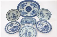 Lot 24 - Collection of 18th century Chinese export blue...