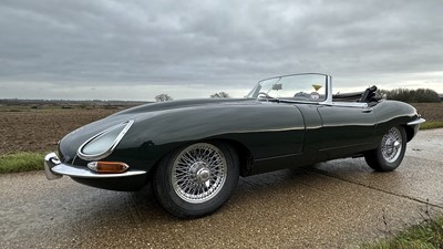Lot 208 - 1961 Jaguar E-Type Series 1 3.8 litre 'Flat Floor' Roadster, Registration UXG 135, Chassis 876224, Engine No.R 2851-9 Introduced in 1961, the E-Type Jaguar rightly caused a sensation with...