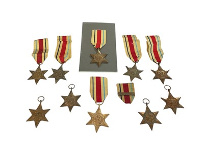 Lot 139 - Collection of ten Second World War Africa Stars (some with ribbons), (10).
