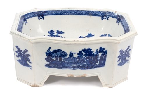 Lot 30 - Rare early 19th century blue and white dog...