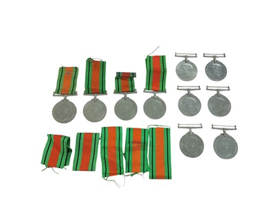 Lot 151 - Collection of ten Second World War Defence medals (most with medal ribbons), (10).