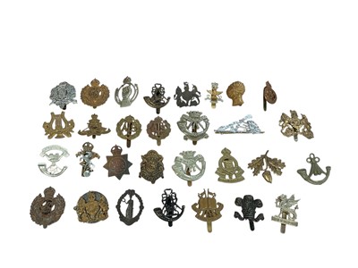 Lot 170 - Collection of approximately thirty British Military cap badges to include Royal Engineers and Royal Armoured Corps, (30).
