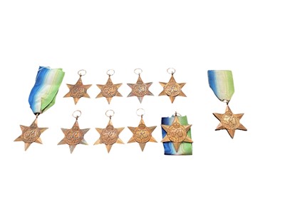 Lot 178 - Collection of ten Second World War Atlantic Stars (some with ribbons), (10).