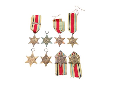Lot 180 - Collection of eight Second World War Africa Stars (some with ribbons), (8).