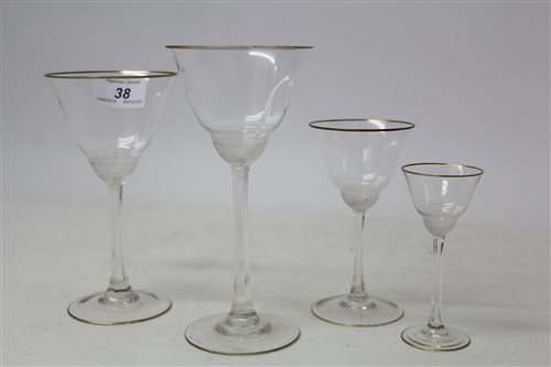 Lot 38 - Good quality 1920s / 1930s Bohemian glass...