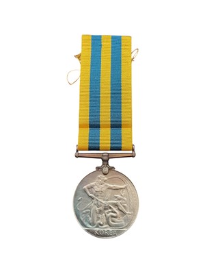 Lot 199 - Korea medal, renamed to Miss B. Jones