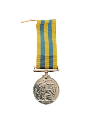 Lot 200 - Korea medal renamed to Lt. P. K. E. Curtis D.C.L.I.