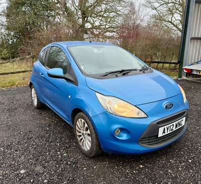 Lot 217 - 2012 Ford Ka 1.2 Zetec, 3dr hatchback, finished in blue, reg. no. AY12 WNC