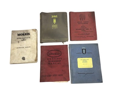 Lot 98 - Box of various workshop manuals.