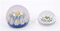 Lot 48 - Two 19th century glass paperweights with...