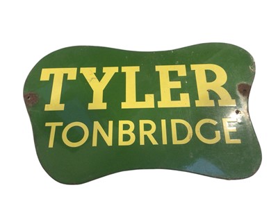 Lot 96 - Tyler of Tonbridge enamel sign measuring approximately 49cm x 30cm.
