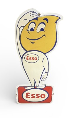 Lot 87 - Reproduction enamel Esso Mr Drip sign, 80.5cm in overall length.