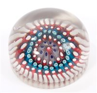 Lot 58 - 19th century glass millefiori paperweight with...