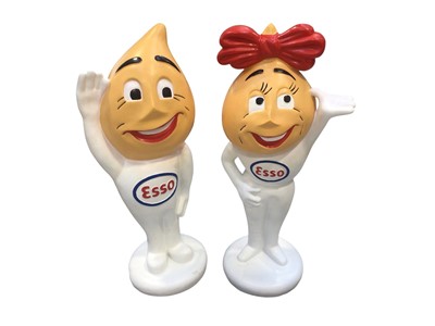 Lot 122 - Large Esso Mr and Mrs Drip promotional figures each approx 85cm in height.