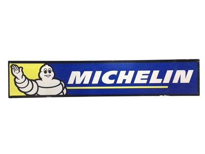 Lot 159 - Modern printed metal Michelin garage, sign, approx. 104 x 20.5cm