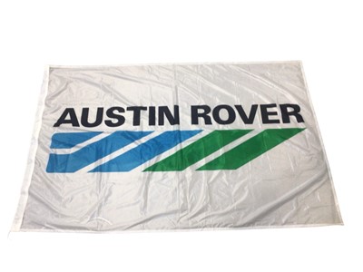 Lot 108 - Austin Rover branded double sided promotional flag, approx. 177cm x 113cm.