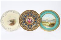 Lot 70 - 1930s Royal Worcester cabinet plate finely...