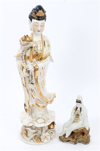 Lot 72 - Early 20th century Oriental porcelain figure...