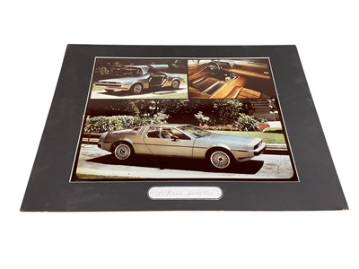 Lot 145 - DeLorean interest- original DMC DeLorean promotional photograph in original envelope, image 45 x 34.5cm