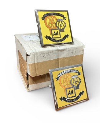 Lot 170 - Two AA Centenary Limited edition car badges, no. 619 and no. 104 of 1,000 produced, (2).