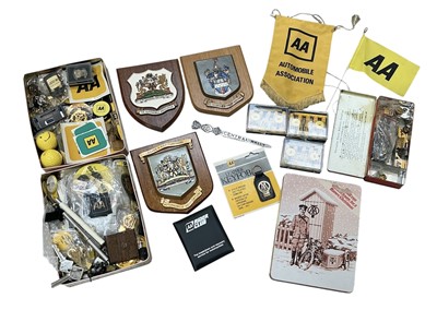 Lot 172 - Large collection of assorted AA promotional items to include desk flags, letter openers, golf balls, key rings and sundries.