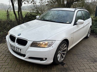 Lot 223 - 2009 BMW 320D SE Business Edition Touring, automatic, finished in white, reg. no. EK59 ZTY.
