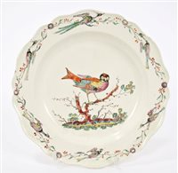 Lot 107 - Late 18th century Leeds creamware plate,...