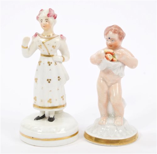 Lot 109 - Two early 19th century Staffordshire figures...
