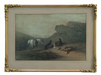 Lot 944 - Edward Robert Smythe (1810 - 1899), pastel - a...