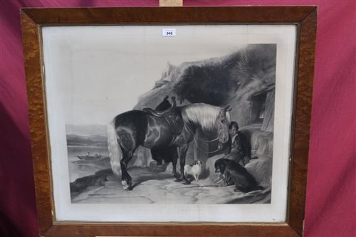 Lot 946 - Early Victorian black and white engraving by...