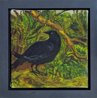 Lot 1145 - Gay Strutt, contemporary oil on canvas - Crow,...