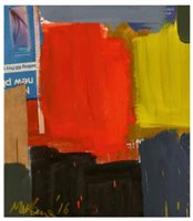 Lot 1150 - Michael Kane (b. 1935), oil, acrylic and...