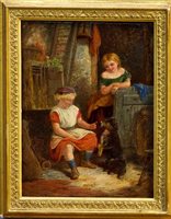 Lot 1162 - David Hardy (act. 1835 - 1870), oil on panel -...