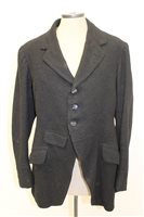 Lot 888 - Vintage black hunting coat with Essex &...