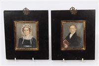 Lot 833 - Pair early 19th century English School...