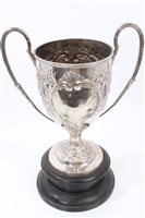 Lot 854 - Late Victorian Silverer two-handled trophy...