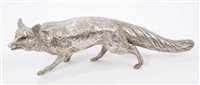 Lot 859 - Contemporary Silverer figure of a fox with...