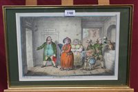 Lot 1180 - James Gillray (1757 - 1815), hand-coloured...