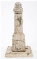 Lot 781 - Antique, possibly Roman marble pillar of...