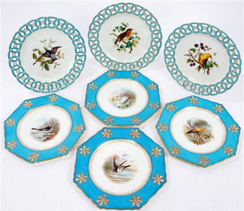 Lot 127 - One set of three and one set of four Victorian...