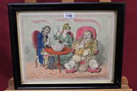 Lot 1186 - James Gillray (1757 - 1815), hand-coloured...