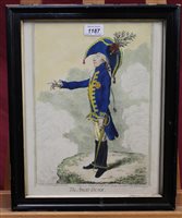 Lot 1187 - James Gillray (1757 - 1815), hand-coloured...