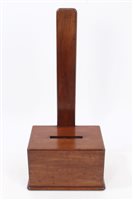 Lot 1428 - Large 19th century mahogany plate stand or...