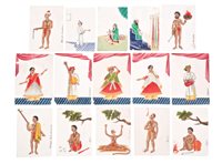 Lot 725 - Rare set of 18th / 19th century Indian...