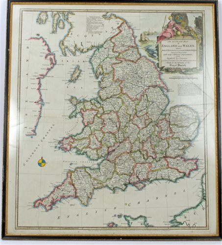 Lot 743 - Thomas Kitchin: An Acurate Map of England and...