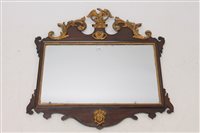 Lot 1407 - Chippendale revival mahogany and gilt gesso...