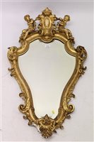 Lot 1413 - Good quality 19th century Continental giltwood...